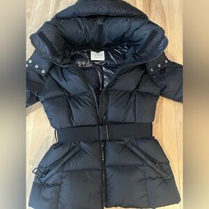 SAM. Black Belted Puffer Jacket